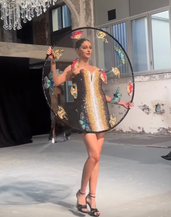 Ananya Panday Spreads Wings in Rahul Mishra’s Butterfly-Inspired Ensemble for Paris Couture Week Debut!
